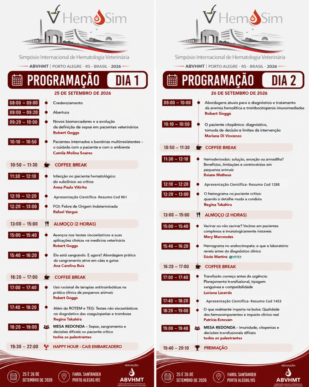 PROGRAMAÇÃO V HEMOSIM - 2026